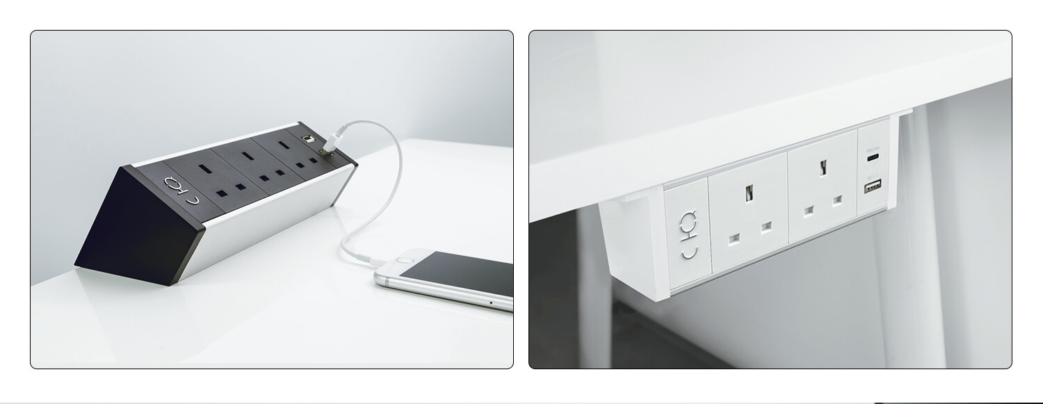 Clamp-On Desk Power Socket