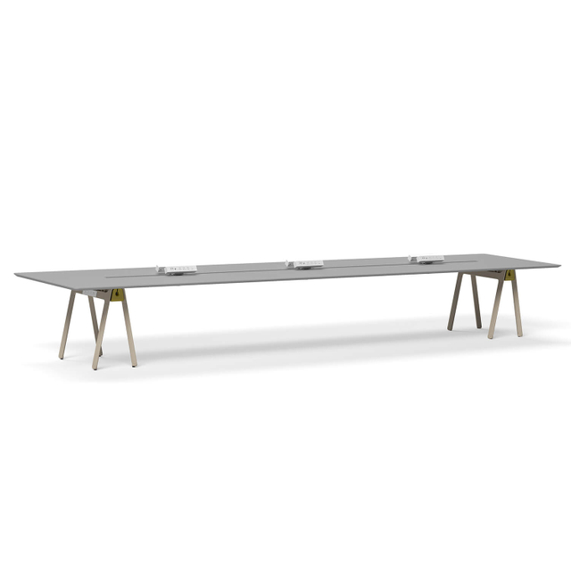 Executive 5400mm Boardroom Table With Seamless Powder Coating
