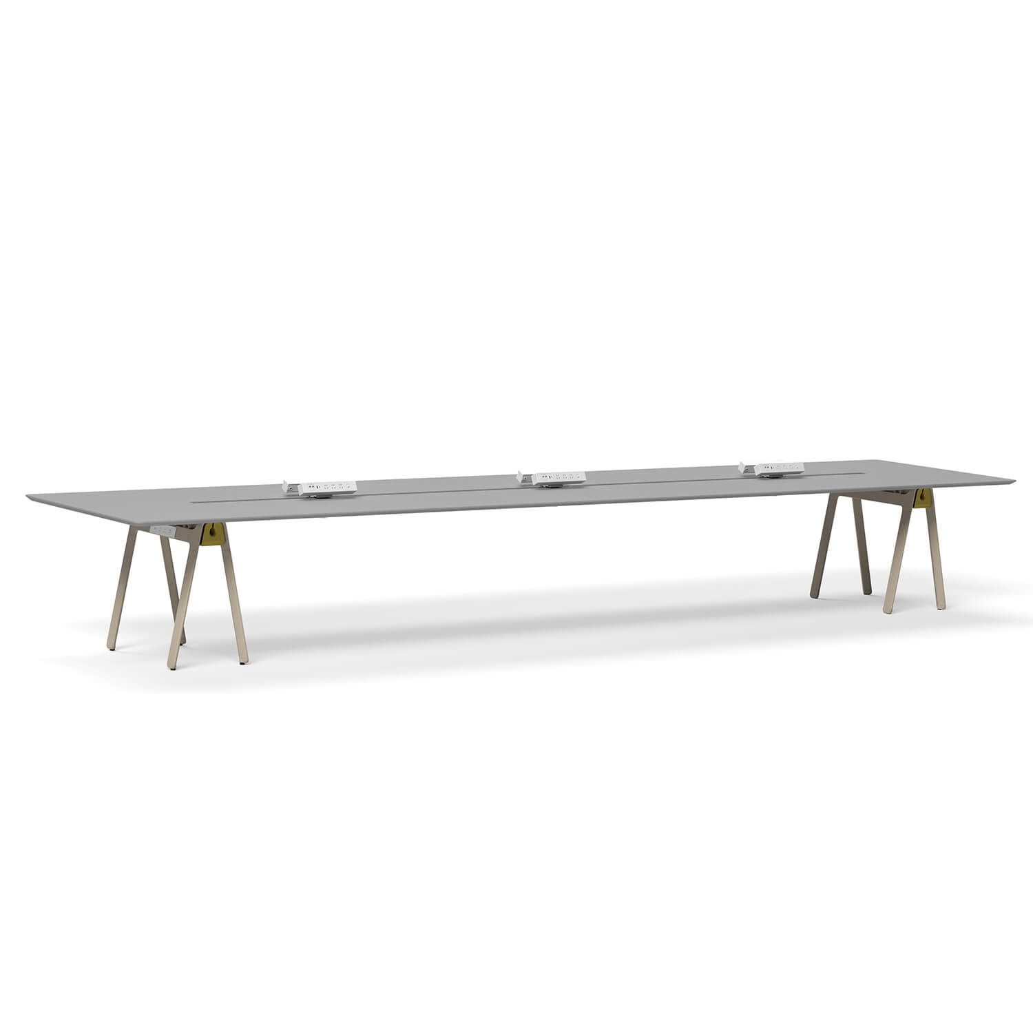 Executive 5400mm Boardroom Table With Seamless Powder Coating