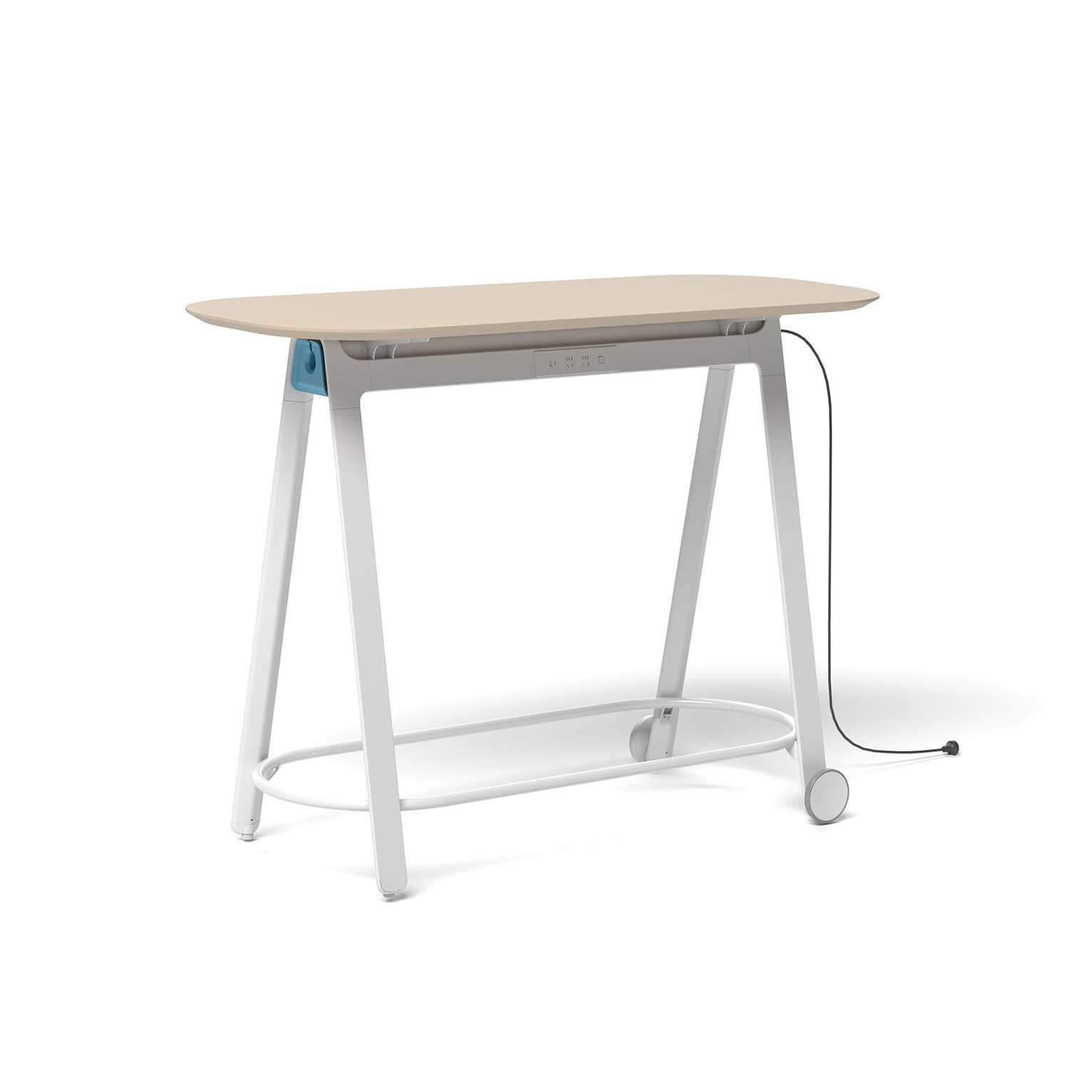 Mobile Agile MDF Powder Coated Executive Bar Table
