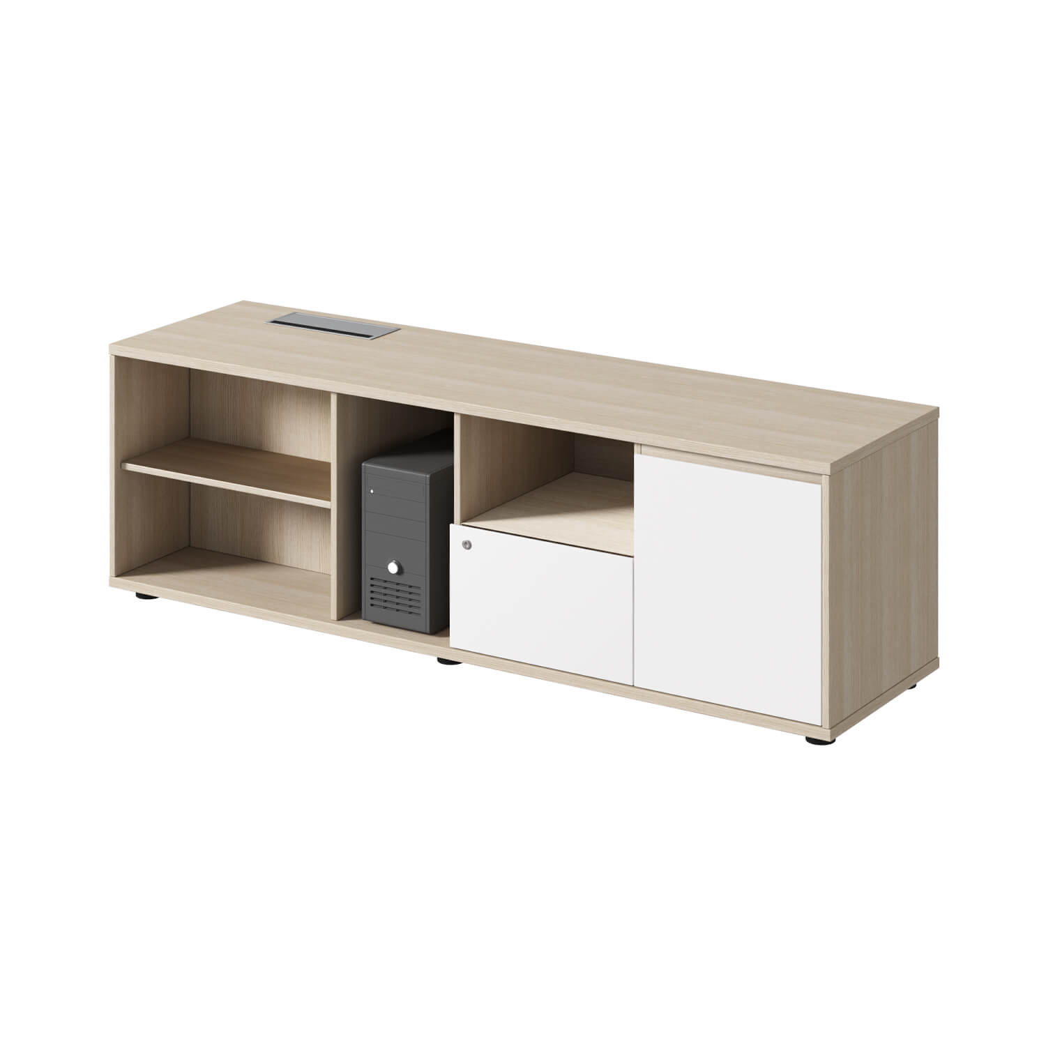 SpaceUnited Modern Designer School, Hospital and Office Wooden Under Desk Storage Cabinets