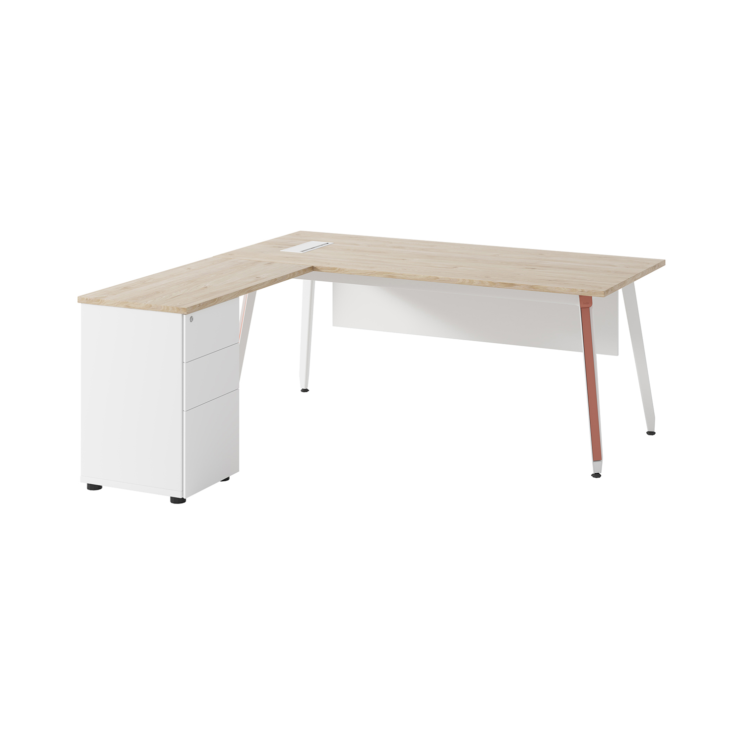 SpaceUnited Modern High End Office Furniture Workspace Steel Frame Executive Desk