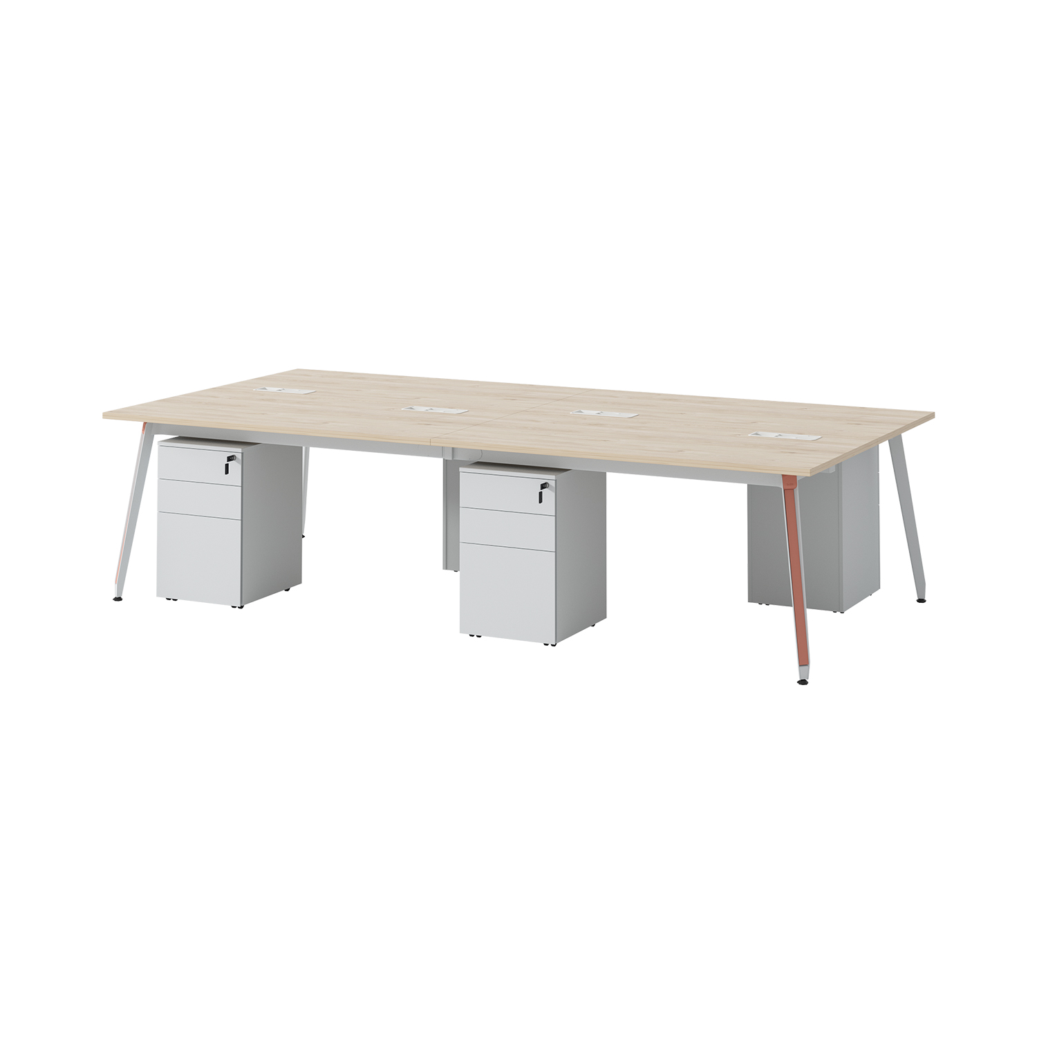 Linear 4/6 Seater Staff Workstation Desk