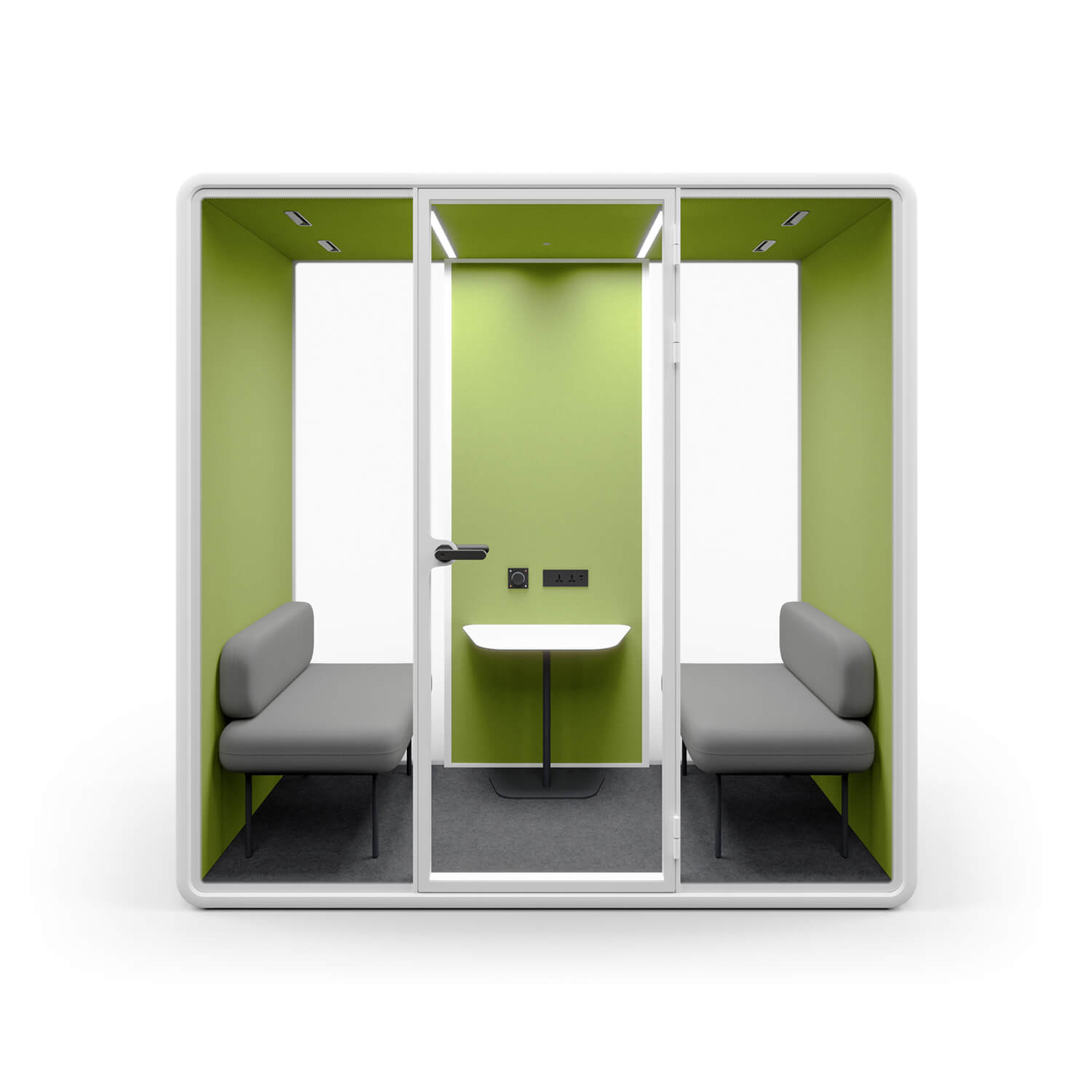 Aluminum Frame Glass Meeting Acoustic Booth